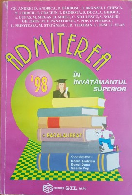 ADMITEREA IN INVATAMANTUL SUPERIOR MATEMATICA BACALAUREAT &amp;#039;98 - Andrei, Andrica foto