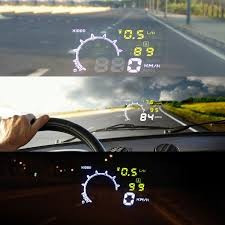 hud head up display proiector ecran afisaj 5.5&amp;quot; inch interfata obd2 masina car foto