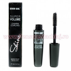 Rimel pentru volum, Mascara Super Volume Waterproof - Seven Girl Shine foto