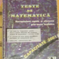 myh 35s - Oprea - Lobont - Culegere matematica teste capacitate - ed 2001