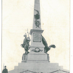 4127 - TULCEA, Dobrogea, Monument, statue, Romania - old postcard - used - 1918