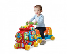 Jucarie bebelusi trenulet alfabet push and ride Vtech foto