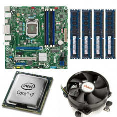 KIT Placa de baza Intel DQ77MK, LGA1155, Intel i7-3770 3.4GHz, 4 nuclee, 16GB... foto