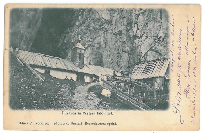 4263 - Pestera Ialomitei, Moreni, Dambovita, Romania - old postcard - used -1906