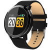 Newwear Q8, smartwatch pentru Android si IOS, puls, 150 zile standby, Otel inoxidabil, Negru, watchOS