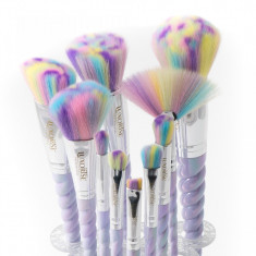 Set 10 pensule machiaj LUXORISE Germania Unicorn Brushes Limited Edition + Suport Pensule foto
