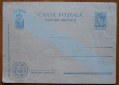 Carte postala militara gratuita Carol II si borderou , imprumutul de consolidare foto