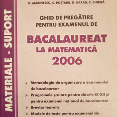 GHID DE PREGATIRE PENTRU EXAMENUL DE BACALAUREAT MATEMATICA 2006 Constantinescu