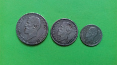 Lot moneda argint 50 bani/1 leu/ 2 lei/1910 foto foto