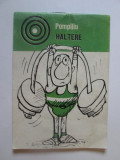 Carticica caricaturi Pompiliu-Haltere,Uniunea artistilor plastici R.S.R. anii 80