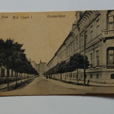 Carte Postala veche - Arad Bulevardul Carol I 1918 (2 poze) VEZI DESCRIEREA