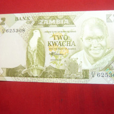 Bancnota 2k Zambia 1988 , cal.NC