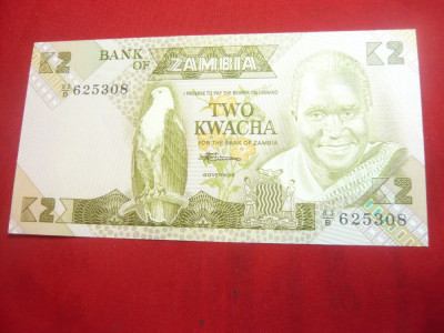 Bancnota 2k Zambia 1988 , cal.NC foto