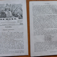 Revista Din Moldova ( Lumina ) , Petriceicu Hasdeu , Iasi , 1863 , an 1 , nr. 15