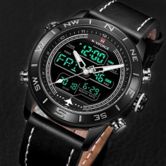 Ceas Naviforce,Dual Display,mecanism Seiko AL21E4,Rezistent Apa,Timer,Alarma foto