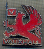 02 EMBLEMA VECHE AUTO PENTRU COLECTIONARI - AUTOTURISM ,,VAUXHALL&quot;- METALICA