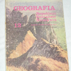 myh 34s - Manual geografie - clasa 12 - ed 1987 - piesa de colectie