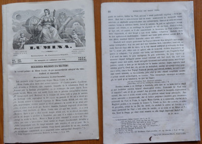 Revista Din Moldova ( Lumina ) , Petriceicu Hasdeu , Iasi , 1863 , an 1 , nr. 18 foto