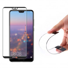 Folie Sticla Nano Glass Full Glue Wozinsky Huawei P20 Pro Negru Ultra Rezistenta foto