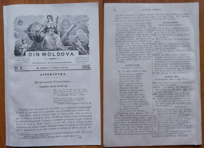 Revista Din Moldova , redactor Petriceicu Hasdeu , Iasi , 1862 , an 1 , nr. 6 foto