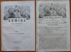 Revista Din Moldova ( Lumina ) , Petriceicu Hasdeu , Iasi , 1863 , an 1 , nr. 7 foto