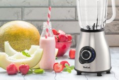 Blender Tefal Mastermix BL850D38, 1400W, cutit Tripl&amp;amp;#8217; Ax cu 6 lame, recipient sticla, 3 programe, variator, capacite vas 1.75L Inox/Negru foto