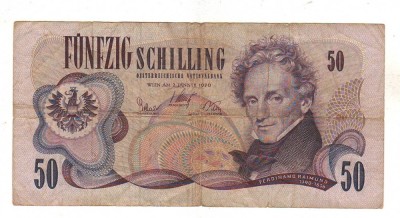 SV * Austria 50 SCHILLING 1970 +/- F foto