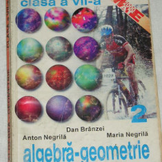 myh 35s - Negrila - Culegere matematica algebra geometrie cls 7 vol 2 - ed 1999