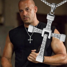 Pandantiv Lant Cruciulita Dominic Toretto Vin Diesel Fast and Furious foto