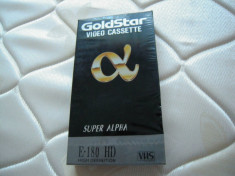 Caseta video VHS GOLDSTAR Super Alpha High Definition E180 foto