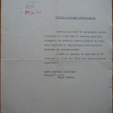 Ministerul Fortelor Armate ; Adresa a sefului Editurii Militare , 1966 , semnata