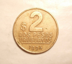 M URUGUAY 2 PESOS 1994 foto