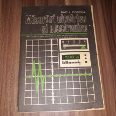 MASURARI ELECTRICE SI ELECTRONICE RADU DORDEA MANUAL ANUL II 1977