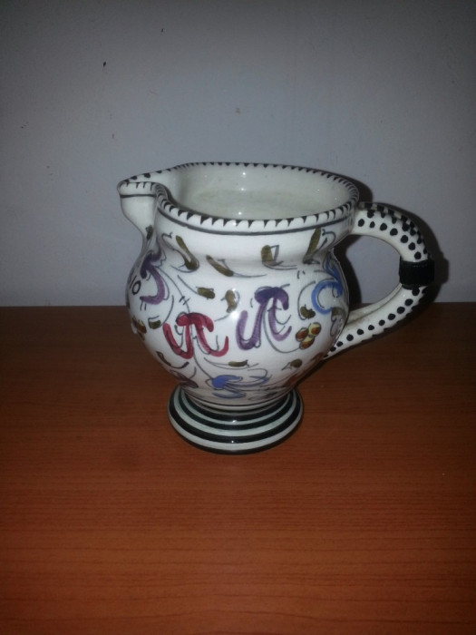 Carafa ulcior vaza ceramica florala 10 cm Ceramica d&rsquo;arte