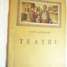V.Alecsandri - Teatru 1952 Ed. Tineretului Biblioteca Scolarului , ilustratii