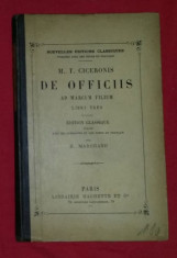 M. T. Cicero - De officiis libri tres : ad Marcum filium ed. critica latina foto