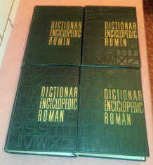 Dictionar Enciclopedic Roman. 4 Volume (1962 - 1966) foto