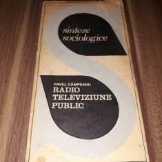 RADIO TELEVIZIUNE PUBLIC-PAVEL CAMPEANU COLECTIA SINTEZE SOCIOLOGICE 1972