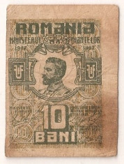 ROMANIA 10 BANI 1917 F foto