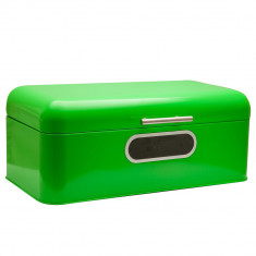 Cutie metalica pentru paine Brotbox, 42,5 x 23 x 16,5 cm, Verde foto