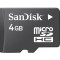 Card memorie Sandisk 4gb microsd + adaptor original nou