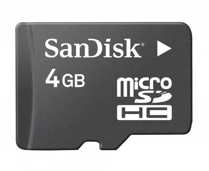 Card memorie Sandisk 4gb microsd + adaptor original nou