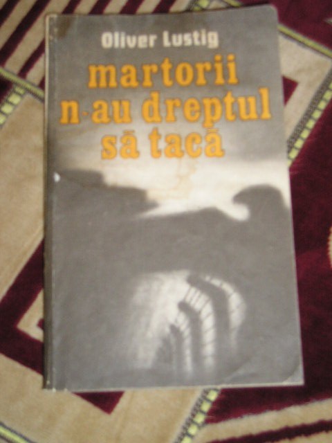 myh 25s - MARTORII N AU DREPTUL SA TACA - OLIVER LUSTIG - ED 1986