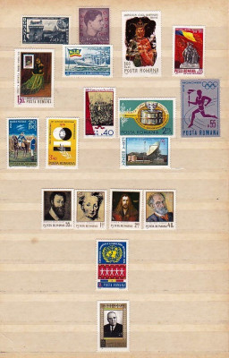 ROMANIA &amp;ndash; PICTURA, ANIVERSARI, SPORT. SERII MNH, J90-92 foto