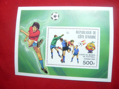 Bloc Campionat Mondial Fotbal Spania 1982 - Coasta de Fildes foto