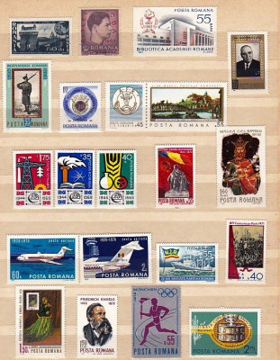 ROMANIA &amp;ndash; PICTURA, ANIVERSARI, SPORT, AVIATIE. SERII MNH (2), PT20 foto