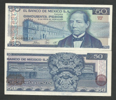 MEXIC 50 PESOS 1981 UNC [1] P-73a.19 , serie KD , necirculata foto