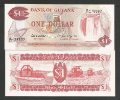 GUYANA 1 DOLLAR 1989 UNC [1] P-21f , necirculata foto