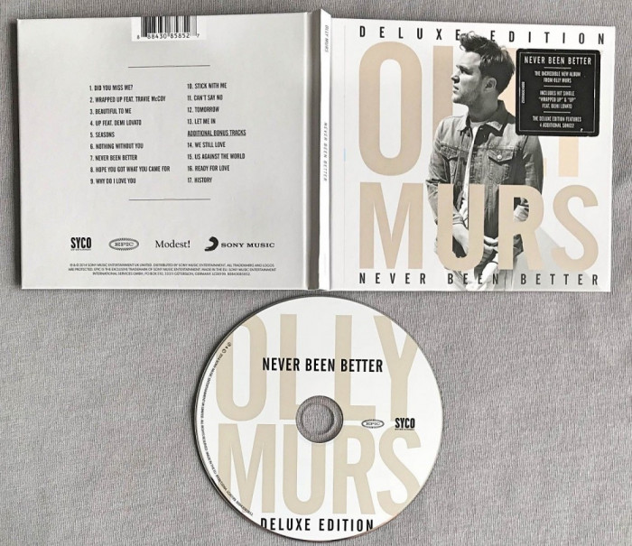 Olly Murs - Never Been Better (CD Digipack Deluxe Edition)