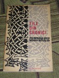 Myh 418f - File de cronici - Crestomatie - ed 1973